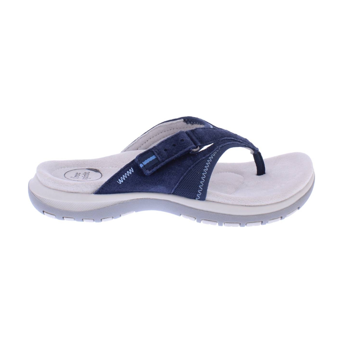 Earth Spirit Juliet 2 Navy Suede Womens Toe Post Sandals 41080